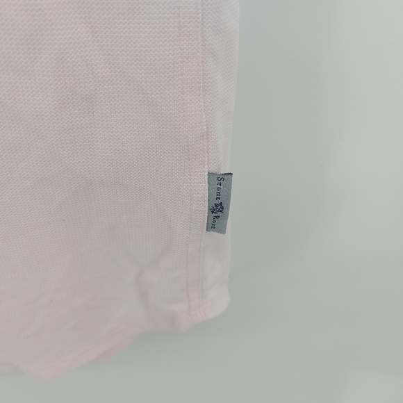 Stone Rose Pink Short Sleeve Hi Tech Dresswear Size Medium - Picture 2 of 6